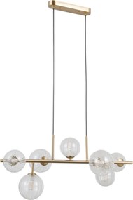 ITALUX PND-40717-7-HBR TOLEDO Modern Függesztett Lámpa Átlátszó, Arany G9 IP20
