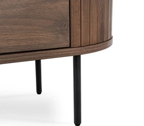 Komód 160 cm méretben, háromajtós kivitelben, dió színben BECK