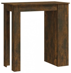 füstös tölgy színű bárasztal tárolópolccal 102 x 50 x 103,5 cm