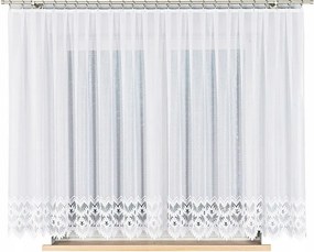 Felicia Jacquard kész függöny legalul mintával 400x160cm fehér