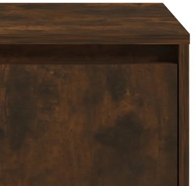 vidaXL füstös tölgy színű szerelt fa éjjeliszekrény 45x34x44 cm