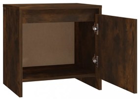 vidaXL füstös tölgy színű szerelt fa éjjeliszekrény 45x34x44 cm