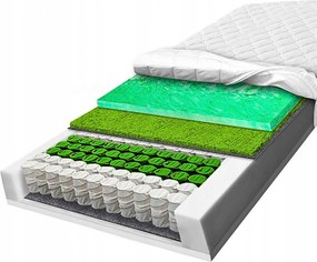 100x170 cm-es zsákrugós matrac tengerifűvel, nagy rugalmasságú, 21 cm vastag H3