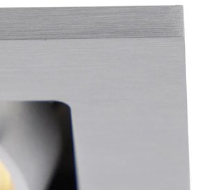 Acél beépített spotlámpa téglalap alakú 2-lámpás - Qure