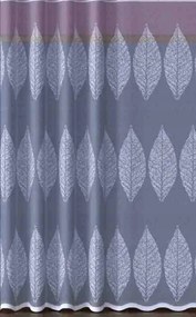 Mg Függöny jacquard 629/62 Levelek Fehér 250cm 0,5mb