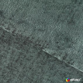 Zöld zsenília kinyitható-tárolóhelyes kanapé bal oldali 223 cm Fabillo – ELTAP