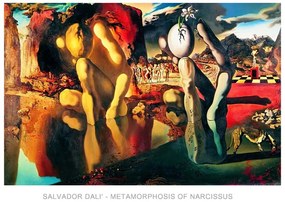 Salvador Dali - Metamorphosis Of Narcissus Festmény reprodukció, Salvador Dalí, (70 x 50 cm)