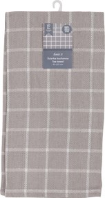 Szürke pamut törlőkendő konyhai törlőkendő fehér kockás