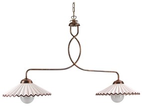 ONLI - Csillár láncon ROSINA 2xE27/22W/230V bronz