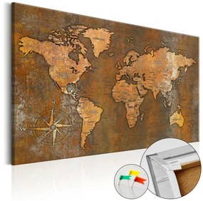 Kép parafán - Rusty World [Cork Map]