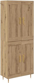 vidaXL Magasfiú Artisan tölgy 69,5 x 34 x 180 cm Faanyag