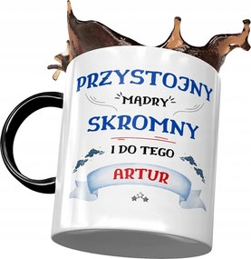 Fekete Bögre Artúr Férj Kolléga Ajándék Nyomtatott Fotóval