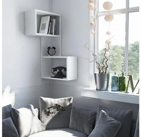 Asir Sarki fali polc PART 85,5x47 cm fehér 776HMS1625