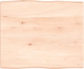 vidaXL asztallap 60x50x(2-4) cm kezeletlen tömör fa élőszegélyes