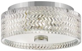 Hinkley HK-ELLE-F-S-CM - Mennyezeti lámpa 2xE27/60W/230V átm. 30,5 cm króm