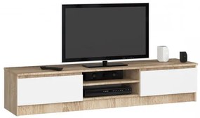RTV TV asztal 160 cm sonoma tölgy / fehér