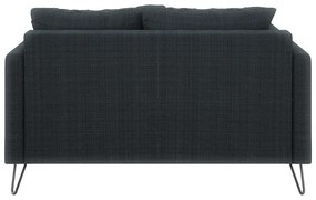 Sötétszürke zsenília kanapé 140 cm Freya – Ropez