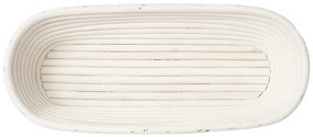 HOME ELEMENTS Ovális kosár szövetbetéttel, 35 x 14cm x 7,5 cm