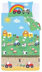 Egyszemélyes gyerek ágyneműhuzat 135x200 cm Farmyard Animals – Catherine Lansfield