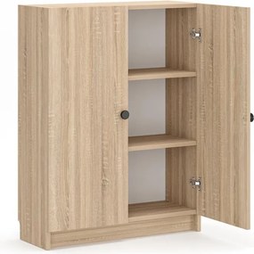 Könyvespolc, sonoma tölgy, 80 cm – Bili3