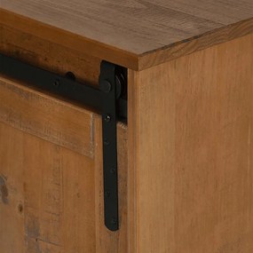 HALDEN tömör fa TV szekrény 2 tolóajtóval 150x40x60 cm