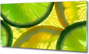 Fotó üvegkép Lime és citrom 100x50