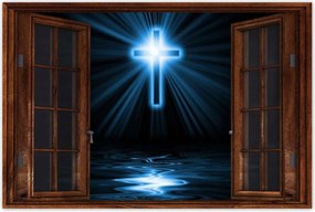 Poszterek 90x60 Kereszt Jézus Mennyország