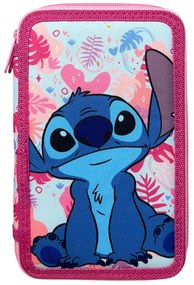 Disney Lilo és Stitch, A csillagkutya Pink Wave tolltartó töltött 3 emeletes