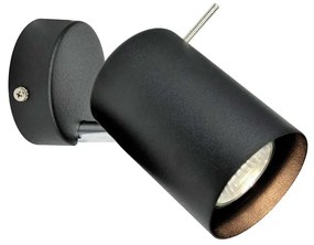 Viokef RUBY fali lámpa, fekete, GU10 foglalattal, VIO-4148801