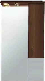 Bianca Plus 55 fürdőszoba bútor felsőszekrény, aida dió színben, jobbos nyitásirány