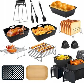 Olajsütő Tartozék Készlet Airfryer Ninja Foodi Max Dual 12 Részes