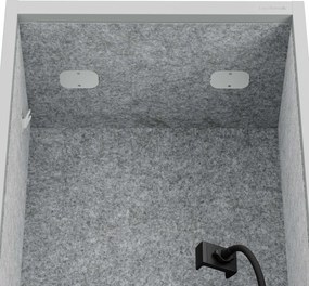 Sally 600mm korpus Szary - siedzisko Szary