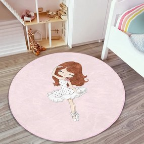 Rózsaszín gyerek szőnyeg ø 120 cm Comfort – Mila Home