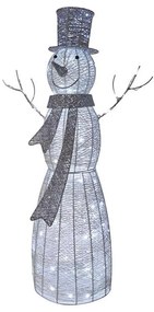 LED Karácsonyi dekoráció 120xLED/2,8W/230V 124 cm hóember