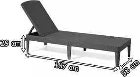 Jaipur kerti nyugágy whiskey barna