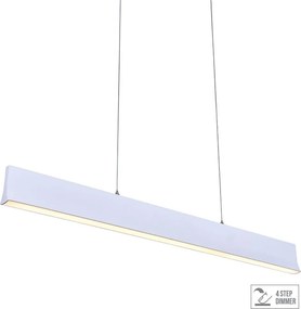PREZENT 18414 OBLO Modern Led Függesztett Lámpa Matt Fehér LED IP20