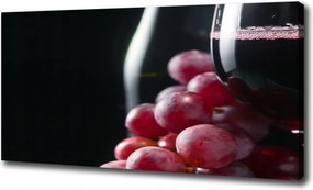 Vászonkép Szőlő és bor 100x70 cm