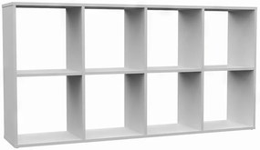 Malax 2x4 polc, fehér