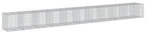 horganyzott vas gabion kosár fedéllel 1050 x 100 x 100 cm