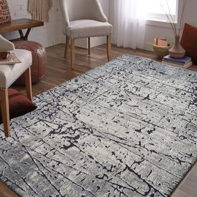 Modern absztrakt szürke szőnyeg Szélesség: 120 cm | Hosszúság: 170 cm