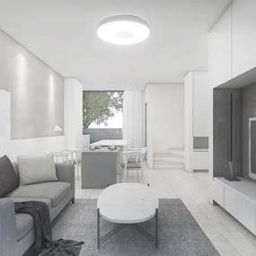 LED Dimmelhető mennyezeti lámpa LED/40W/230V 3000-6500K 39 cm fehér + távirányító