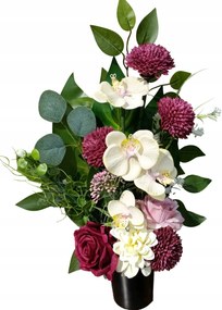 Prémium Csokor Váza Művirág Nád Sír Temető Orchidea