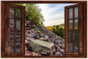 Poszterek 120x80 Lépcső kövek hegyek