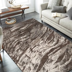 Praktikus nappali szőnyeg finom hullámos mintával, semleges színekben Lățime: 160 cm | Lungime: 220 cm
