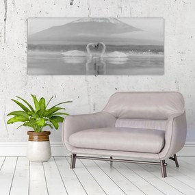 Kép - Szerelmes hattyúk (120x50 cm)