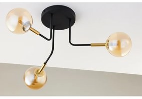 Jupiter 2037 - Felületre szerelhető csillár BURANO 3xG9/10W/230V fekete/arany/bézs