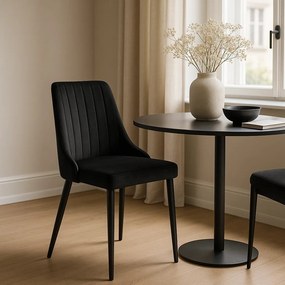 Fekete Bársony Étkezőszék. BARI