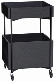 Kőrisfa kocsi kerekeken 42x37 cm Fresh - Hübsch