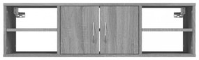 szürke sonoma színű szerelt fa fali polc 102 x 30 x 29 cm