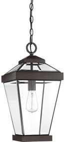 Quoizel QZ-RAVINE8-L - Kültéri csillár láncon RAVINE 1xE27/60W/230V IP23 barna